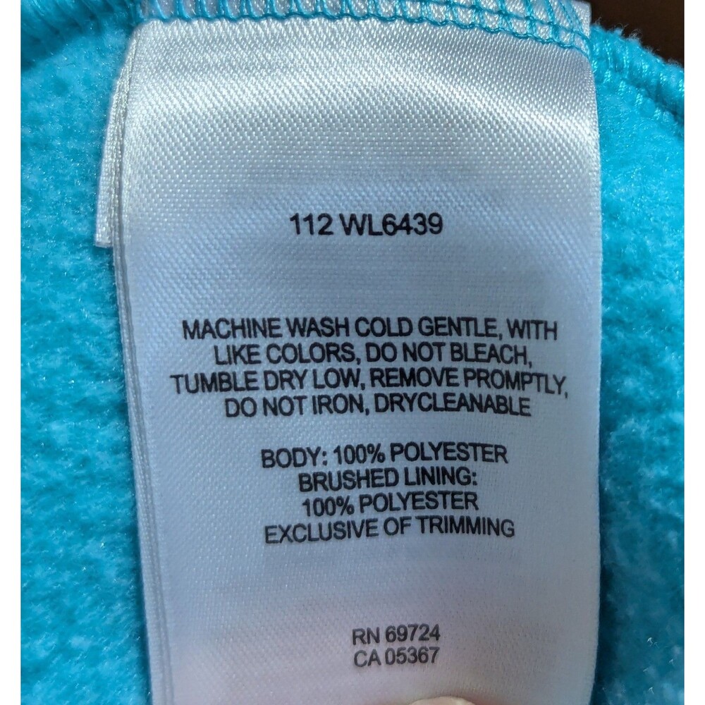 Columbia Fleece Jacket Women's Large Turquoise Full-Zip Long Sleeve Zip Pockets - Picture 6 of 7